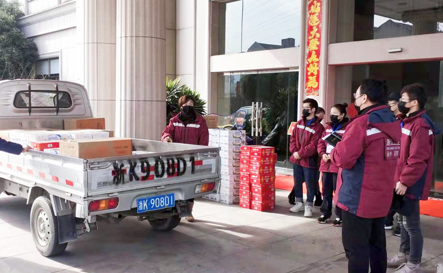 抗擊疫情，浙江正達(dá)環(huán)保向蓮都區(qū)衛(wèi)健委和疾控中心捐贈物資(圖2)
